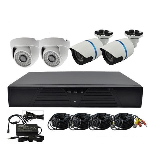 Комплект видеонаблюдения AHD 8Мп Ps-Link KIT-A803HDC 3 камеры для помещения FullColor